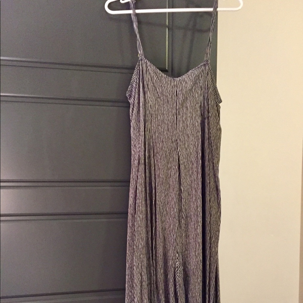 Anthro Saturday Sunday wide leg stripe jumpsuit S